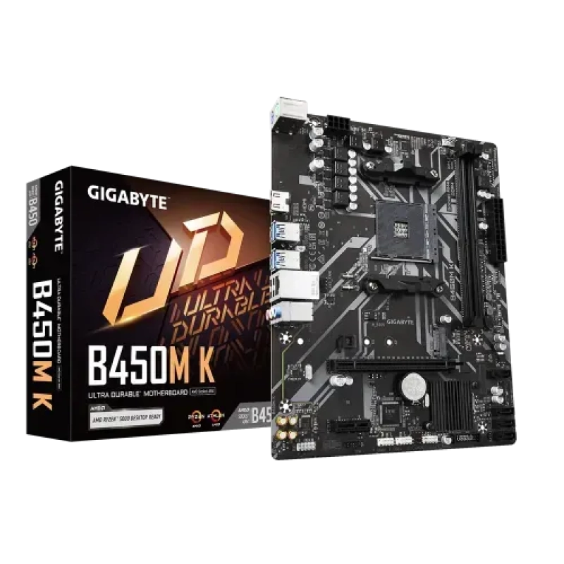 GIGABYTE B450M K AMD AM4 Micro ATX DDR4 Motherboard